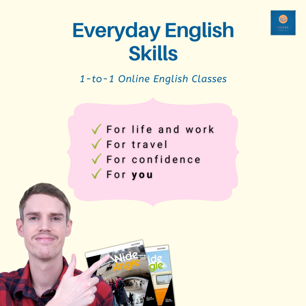 Mike Bullen Codex English – Online English classes for conversation, grammar, life skills, confidence, work, travel
